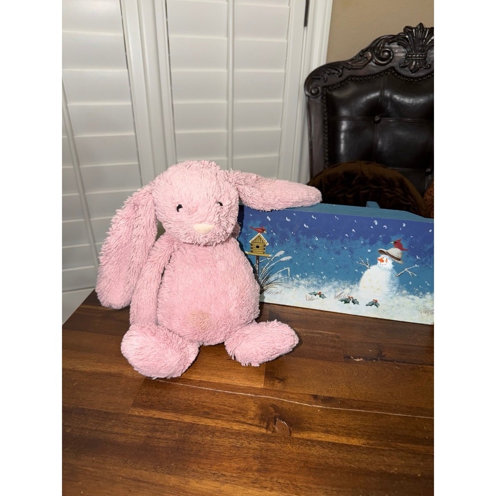 Jellycat London Medium Bashful Bunny Tulip Plush Stuffed Animal 12"